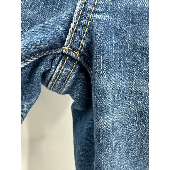 American Eagle Womens Jeggings Size 4S Distressed Medium Wash Denim Stretch - Picture 5 of 10